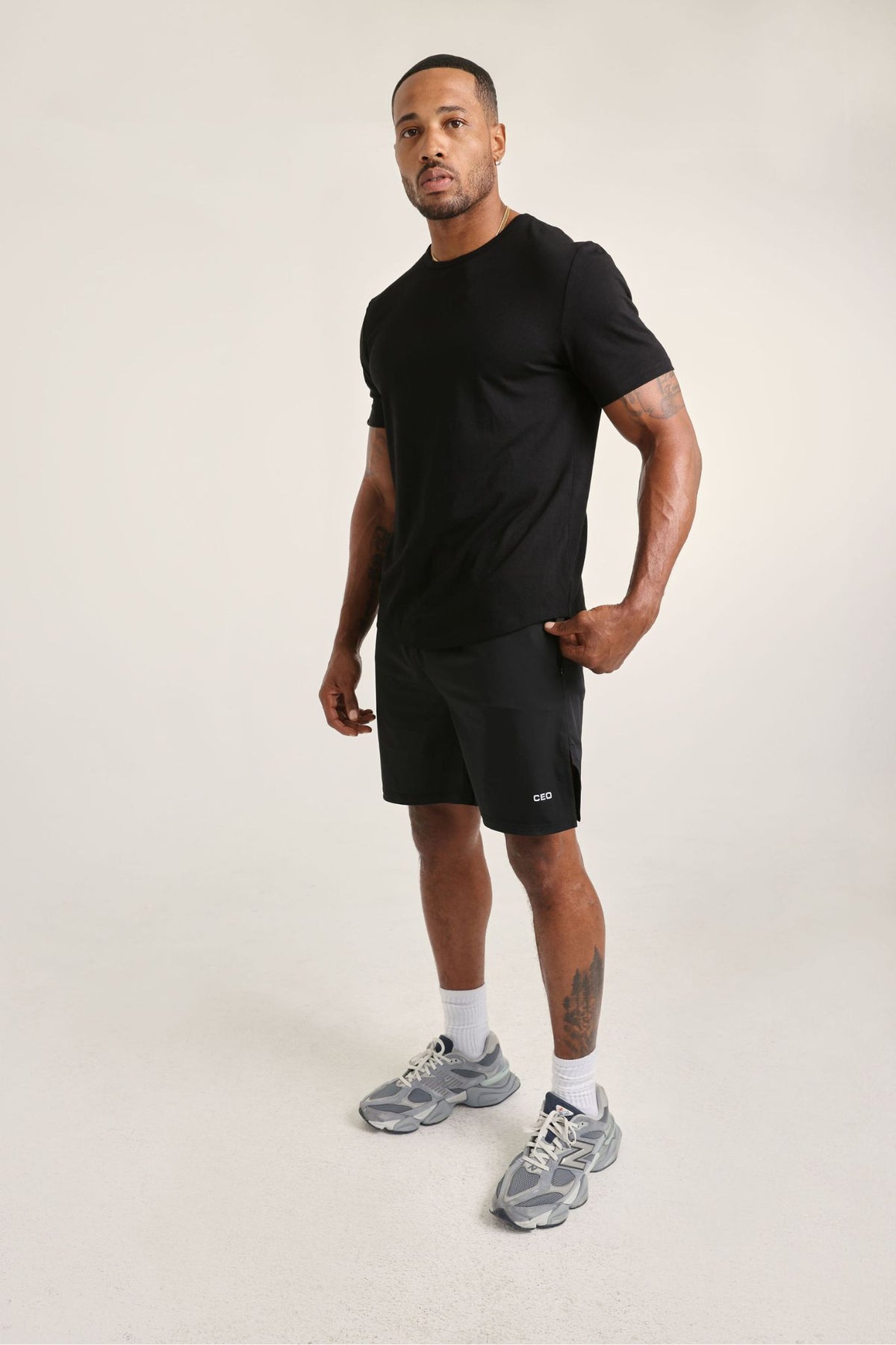 Black Essentials Lightweight Shorts