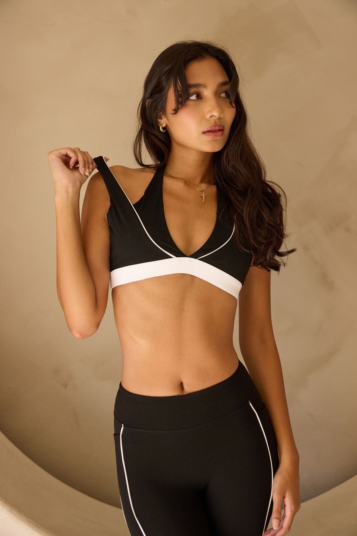 Black Contrast Bra