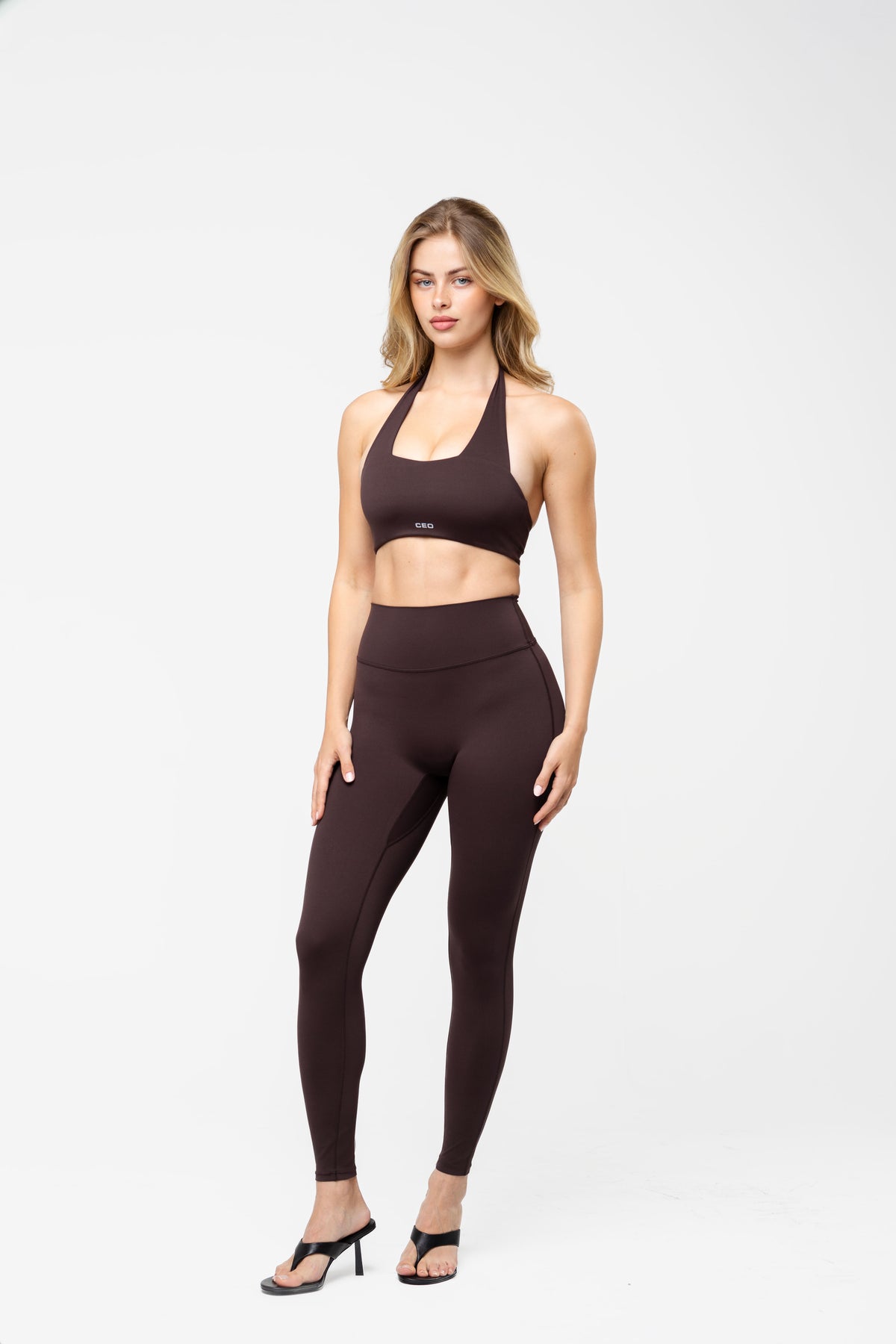 Brown Sculpt High Rise Leggings